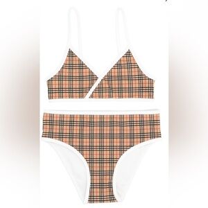 Burberry Girls Archeive Beige Crosby Swimsuit